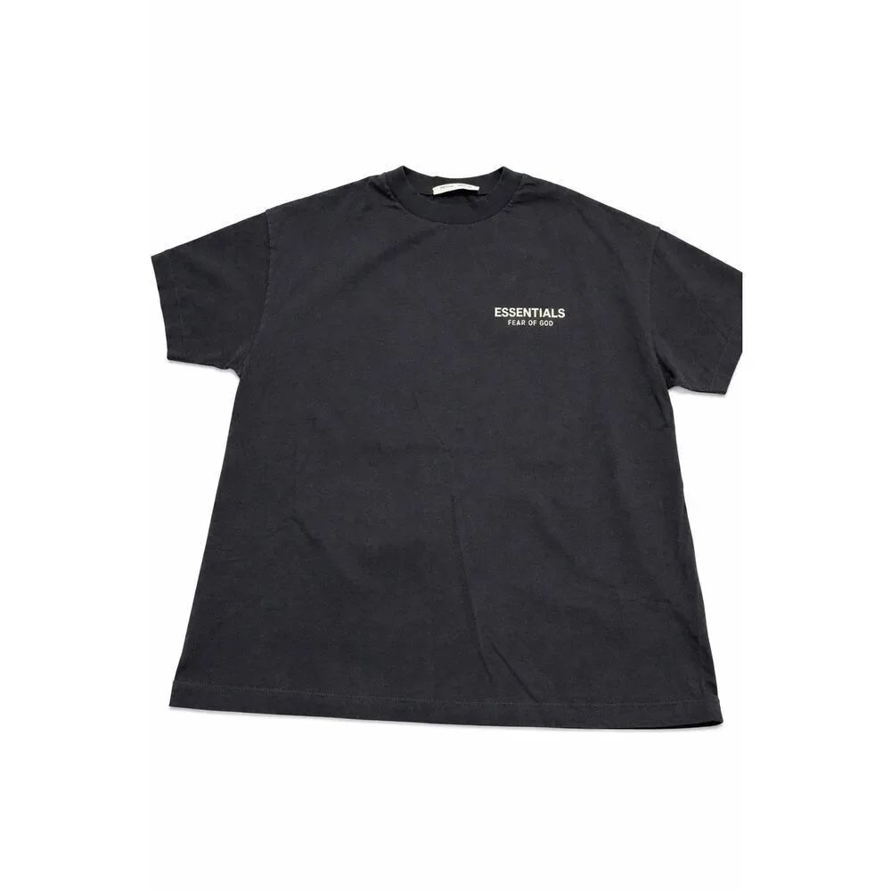 Essentials Fear Of Gold Black T-Shirt Size Large